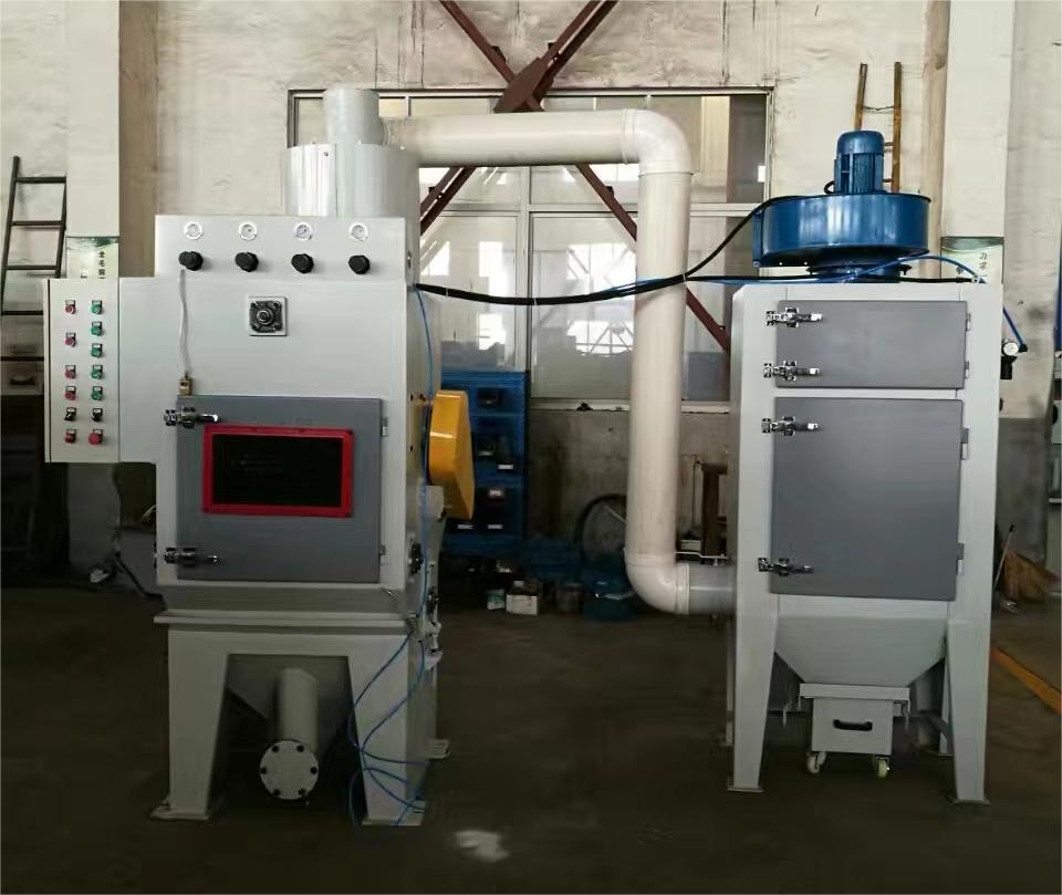 娄底中小型零件履带式自动喷砂机高效清洁省时省力