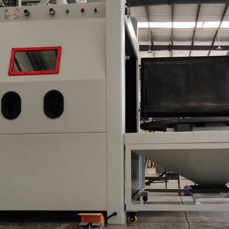 娄底无尘喷砂机半自动模具喷砂机